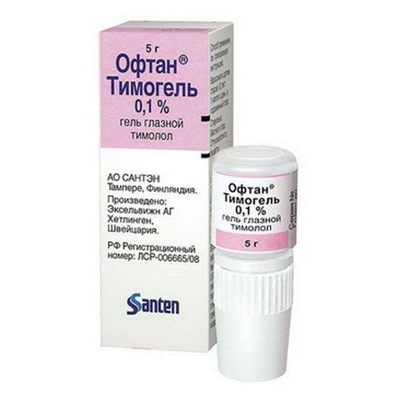 Oftan Timogel gel for eye 0.1% 5ml buy treatment of glaucoma