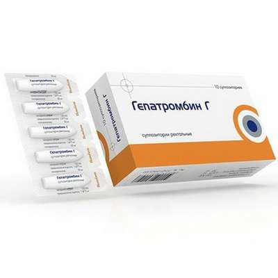 Hepatrombin-H Suppositories rectal 10 pieces buy treatment of chronic hemorrhoids